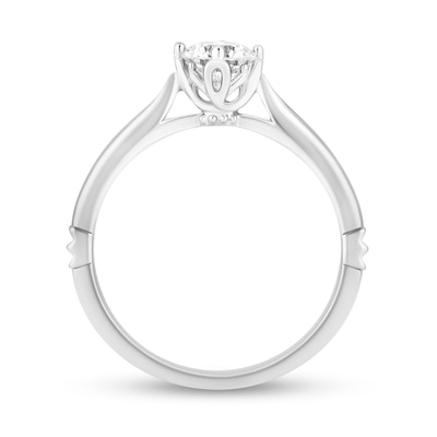 Enchanted Disney Majestic Princess 0.45 CT. Diamond Solitaire Engagement Ring in 14K White Gold (I/I1)