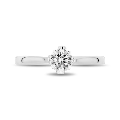 Enchanted Disney Majestic Princess 0.45 CT. Diamond Solitaire Engagement Ring in 14K White Gold (I/I1)