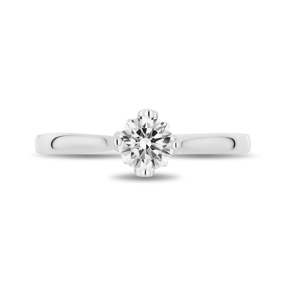 Enchanted Disney Majestic Princess 0.45 CT. Diamond Solitaire Engagement Ring in 14K White Gold (I/I1)