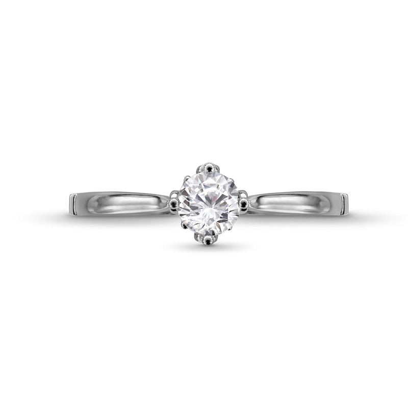 Enchanted Disney Majestic Princess 0.45 CT. Diamond Solitaire Engagement Ring in 14K White Gold (I/I1)|Peoples Jewellers