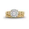 Thumbnail Image 3 of Perfect Fit 0.75 CT. T.W. Certified Lab-Created Diamond Frame Ornate Bridal Set in 14K Gold (F/SI2)