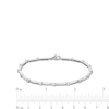 0.75 CT. T.W. Diamond Bar Link Bracelet in Sterling Silver - 7.25”