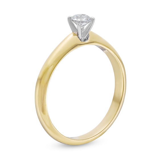 0.20 CT. Diamond Solitaire Engagement Ring in 14K Gold (J/I2