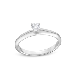0.20 CT. Diamond Solitaire Engagement Ring in 14K White Gold (J/I2)