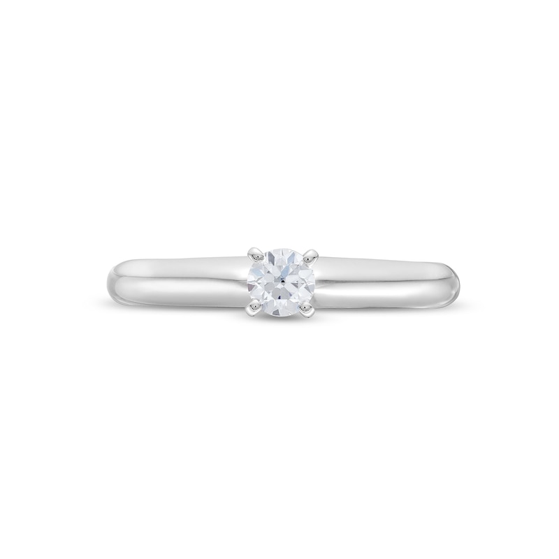 0.20 CT. Diamond Solitaire Engagement Ring in 14K White Gold (J/I2)