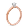 Thumbnail Image 3 of 0.20 CT. Diamond Solitaire Engagement Ring in 14K Rose Gold (J/I2)