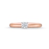 Thumbnail Image 4 of 0.20 CT. Diamond Solitaire Engagement Ring in 14K Rose Gold (J/I2)