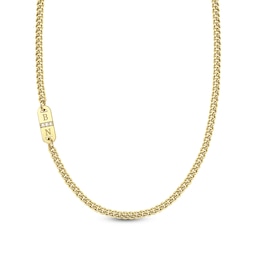 Offset Diamond Accent Engravable Initial Bar Necklace (2 Initials) - 22&quot;