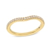 Thumbnail Image 0 of Vera Wang Love Collection 0.15 CT. T.W. Diamond Contour Anniversary Band in 14K Gold