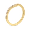 Vera Wang Love Collection 0.15 CT. T.W. Diamond Contour Anniversary Band in 14K Gold