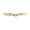 Thumbnail Image 3 of Vera Wang Love Collection 0.15 CT. T.W. Diamond Contour Anniversary Band in 14K Gold