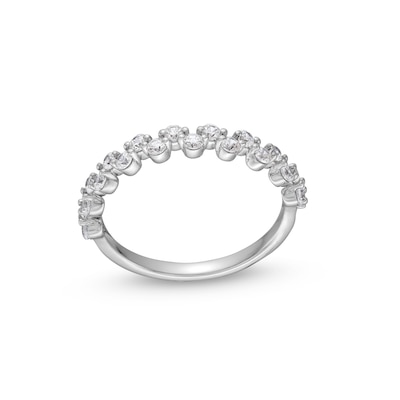 0.60 CT. T.W. Canadian Certified Diamond Zig-Zag Anniversary Band in 14K White Gold (I/I2)