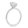 Thumbnail Image 2 of 1.75 CT. T.W. Pear-Shaped Certified Lab-Created Diamond Engagement Ring in 14K White Gold (F/VS2)