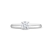 Thumbnail Image 3 of 0.50 CT. Certified Diamond Solitaire Engagement Ring in 14K White Gold (J/I2)