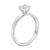 Thumbnail Image 2 of 0.50 CT. Princess-Cut Canadian Certified Diamond Solitaire Engagement Ring in 14K White Gold (J/I2)