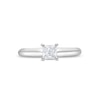 Thumbnail Image 3 of 0.50 CT. Princess-Cut Canadian Certified Diamond Solitaire Engagement Ring in 14K White Gold (J/I2)