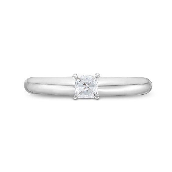 CT. Princess-Cut Certified Diamond Solitaire Engagement Ring in 14K White Gold (J/I2