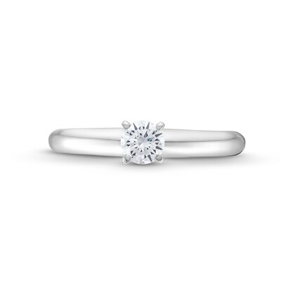 0.30 CT. Certified Diamond Solitaire Engagement Ring in 14K Gold (J/I2