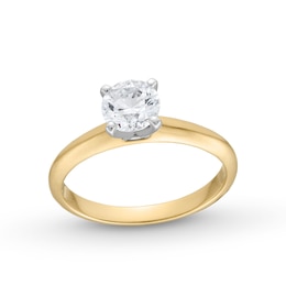 1.00 CT. Canadian Certified Diamond Solitaire Engagement Ring in 14K Gold (J/I2)