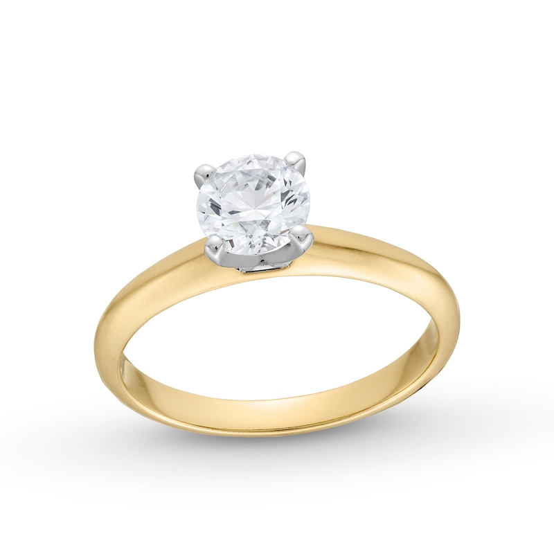 1.00 CT. Certified Diamond Solitaire Engagement Ring in 14K Gold (J/I2)