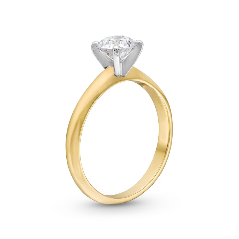 1.00 CT. Certified Diamond Solitaire Engagement Ring in 14K Gold (J/I2)