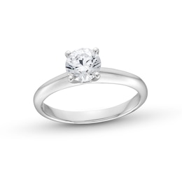 1.00 CT. Canadian Certified Diamond Solitaire Engagement Ring in 14K White Gold (J/I2)