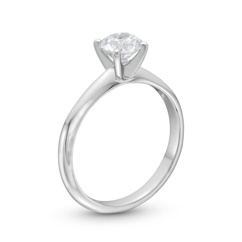 1.00 CT. Certified Diamond Solitaire Engagement Ring in 14K White Gold (J/I2)