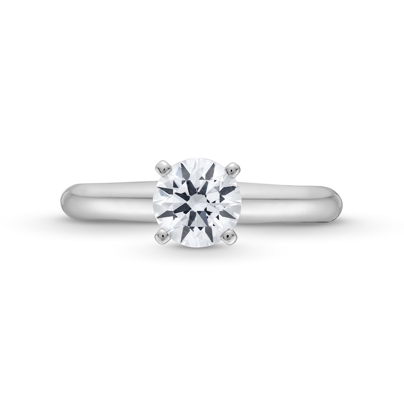 1.00 CT. Certified Diamond Solitaire Engagement Ring in 14K White Gold (J/I2)