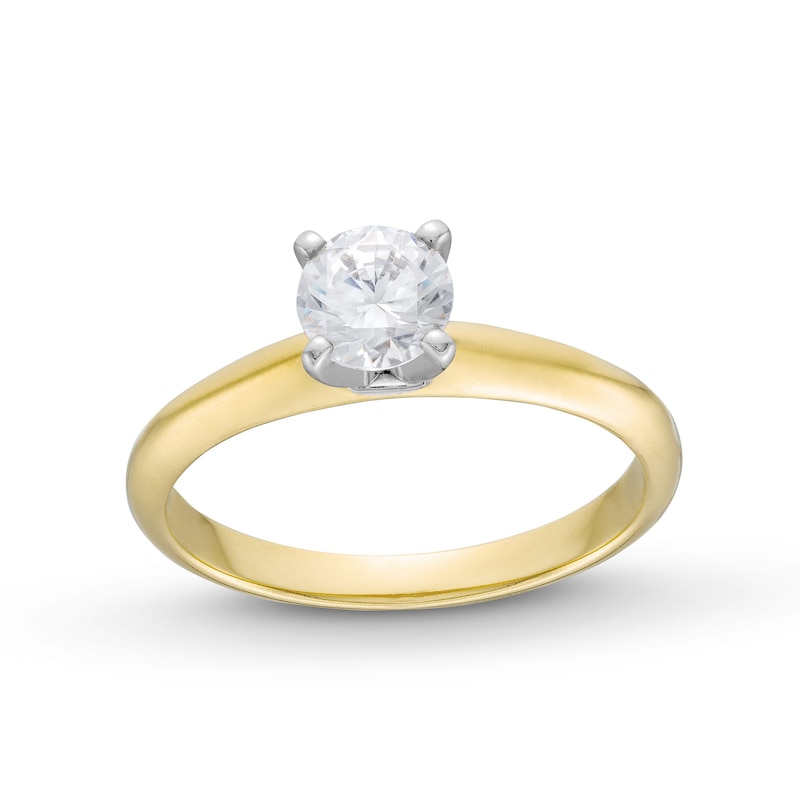 0.70 CT. Canadian Certified Diamond Solitaire Engagement Ring in 14K Gold (J/I2)