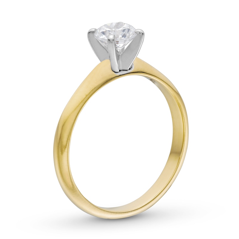 0.70 CT. Canadian Certified Diamond Solitaire Engagement Ring in 14K Gold (J/I2)