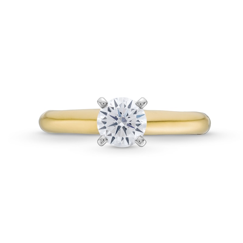 0.70 CT. Canadian Certified Diamond Solitaire Engagement Ring in 14K Gold (J/I2)