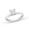 Thumbnail Image 0 of 1.00 CT. Princess-Cut Certified Diamond Solitaire Engagement Ring in 14K White Gold (J/I2)