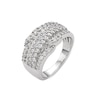 Thumbnail Image 2 of 1.00 CT. T.W. Certified Lab-Created Diamond Multi-Row Bypass Ring in Sterling Silver (I/SI2)