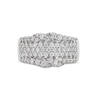 Thumbnail Image 3 of 1.00 CT. T.W. Certified Lab-Created Diamond Multi-Row Bypass Ring in Sterling Silver (I/SI2)