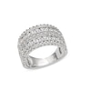 Thumbnail Image 0 of 2.00 CT. T.W. Certified Lab-Created Diamond Multi-Row Vintage-Style Ring in Sterling Silver (I/SI2)