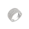 Thumbnail Image 2 of 2.00 CT. T.W. Certified Lab-Created Diamond Multi-Row Vintage-Style Ring in Sterling Silver (I/SI2)