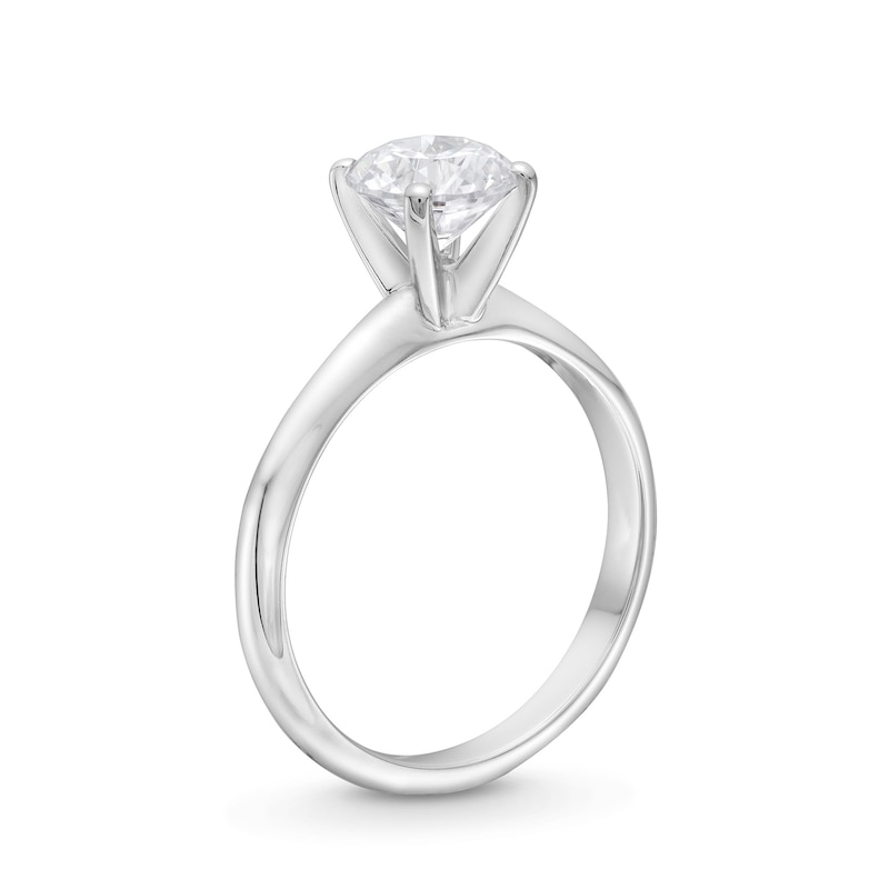 Main Image 3 of 1.20 CT. Canadian Certified Diamond Solitaire Engagement Ring in 14K White Gold (J/I2)