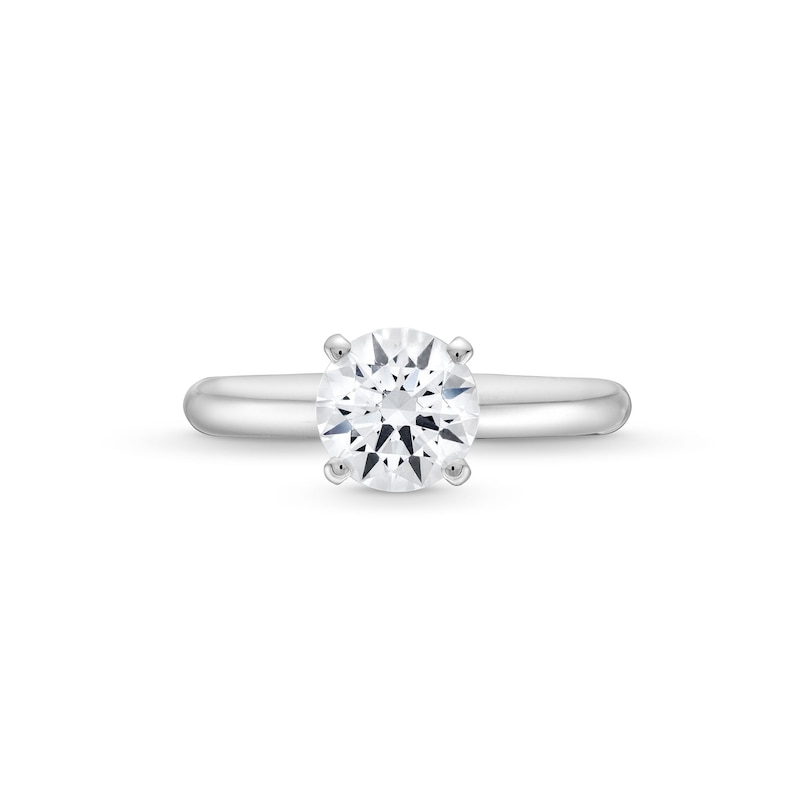 Main Image 4 of 1.20 CT. Canadian Certified Diamond Solitaire Engagement Ring in 14K White Gold (J/I2)