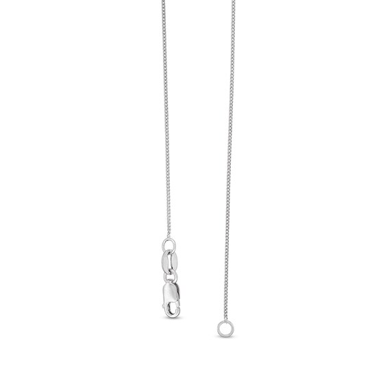 0.8mm Diamond-Cut Curb Chain Necklace in Solid Platinum