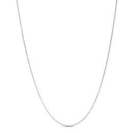 0.9mm Diamond-Cut Cable Chain Necklace in Solid Platinum - 18”