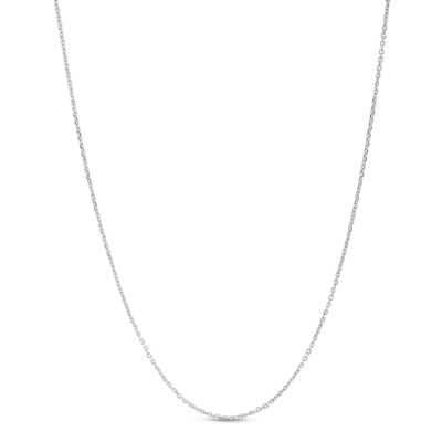 0.9mm Diamond-Cut Cable Chain Necklace in Solid Platinum