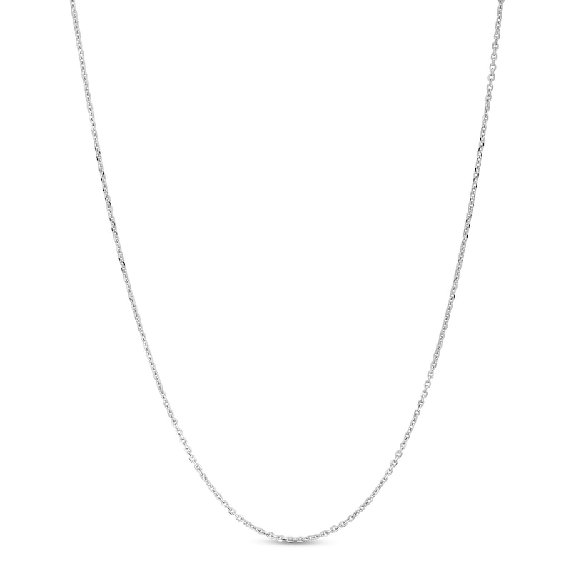 0.9mm Diamond-Cut Cable Chain Necklace in Solid Platinum - 18”