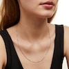 Thumbnail Image 2 of 0.9mm Diamond-Cut Wheat Chain Necklace in Solid Platinum - 20”