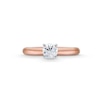 Thumbnail Image 3 of 0.50 CT. Certified Diamond Solitaire Engagement Ring in 14K Rose Gold (J/I2)