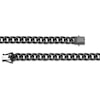 Vera Wang Men 1.69 CT. T.W. Black Diamond Curb Chain Bracelet in Sterling Silver with Black Ruthenium - 8.5"