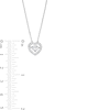 Thumbnail Image 3 of Unstoppable Love™ 0.60 CT. T.W. Certified Lab-Created Diamond Heart Necklace in 14K White Gold (F/SI2)