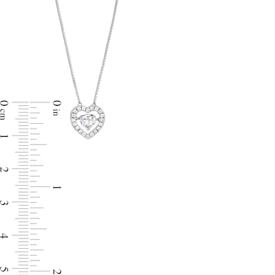 Unstoppable Love™ 0.60 CT. T.W. Certified Lab-Created Diamond Heart Necklace in 14K White Gold (F/SI2)