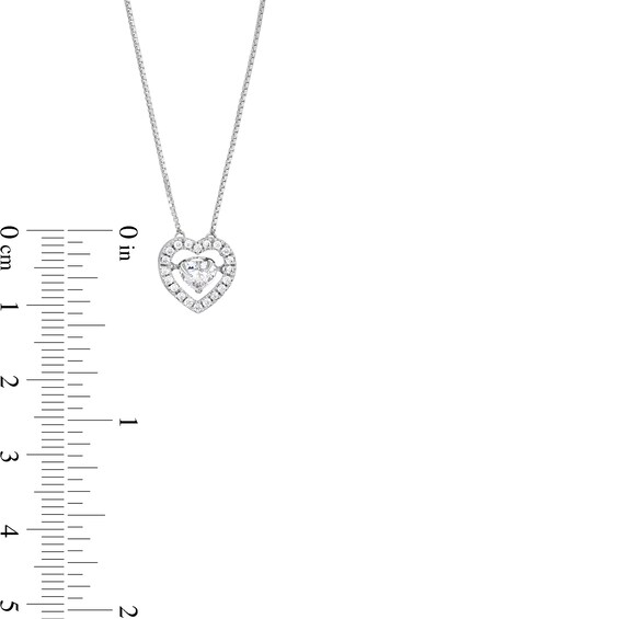 Unstoppable Love™ 0.60 CT. T.W. Certified Lab-Created Diamond Heart Necklace in 14K White Gold (F/SI2)