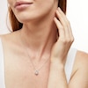Thumbnail Image 1 of Unstoppable Love™ 0.60 CT. T.W. Certified Lab-Created Diamond Teardrop Necklace in 14K White Gold (F/SI2)