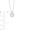 Thumbnail Image 2 of Unstoppable Love™ 0.60 CT. T.W. Certified Lab-Created Diamond Teardrop Necklace in 14K White Gold (F/SI2)